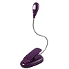 iZKA&reg; - Purple Flexible LED Reading Light Lamp For Amazon Kindle 3 4 & Touch, Kobo Wireless & Touch, BlackBerry, Samsung, HTC Tablets, Sony eBook Readers, Maps and more