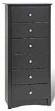 Prepac BDC-2354 - Sonoma 6-Drawer Tall Chest (Black)