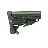 Collapsible Butt Stock w Batt. Comp. & Pic. Rails, OD Green by Command Arms Accessories