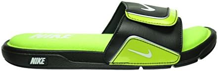 Nike Comfort Slide 2 Men's Slides Black/White-Volt-Metallic Silver 415205-019 (13 D(M) US)