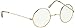 Sunnywood Men's Santa Metal Frame Glasses, Gold, One Size