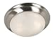 Kenroy Home 80361BS Dickens Two-Light Flush mount Light with 11-Inch Diameter Alabaster Glass Shade