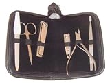 Manicure Implement Kit * 6 Pc In Black Zipper Case * For Men Or Women