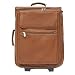 Rolling Leather Laptop Carrier - Saddle (Saddle) (16.5H x 12.5W x 6D)