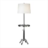 David Easton Adjustable Floor Lamp with Tray Table in Dark Antique Nickel
