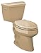 Kohler K-3519-33 Highline Classic Comfort Height Elongated 1.0 gpf Toilet with Left-Hand Trip Lever, Less Seat, Mexican Sand