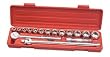 1/2-Inch Drive Pro Socket Set Crv (SAE) Notched - 17-Piece