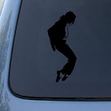 6" tall MICHAEL JACKSON SILHOUETTE - Vinyl Decal Sticker #A1623 | Vinyl Color: Black