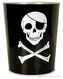 Pirate Skull and Crossbones Trashcan