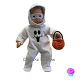 GHOST COSTUME PJS - fits the American Girl Bitty Baby & Bitty Twin Matching Dolls