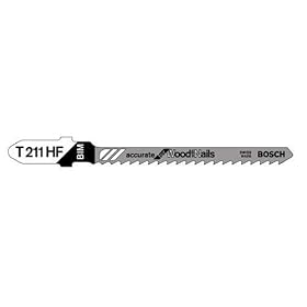 BOSCH T211HF 3 10 TPI Bi-Metal Bosch Shank Jigsaw Blade 5 Pack by Bosch
