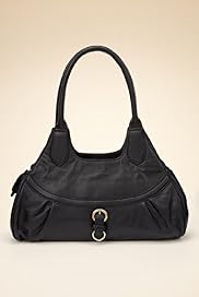 Leather Double Handle Belted Tote Bag