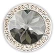 Finders Key Purse Crystal Clear Gem Keychain