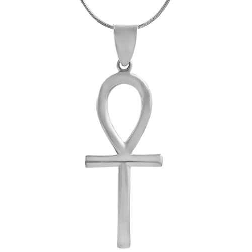 Sterling Silver Egyptian Ankh Necklace