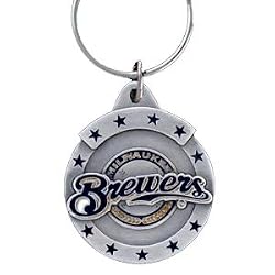 Milwaukee Brewers Pewter Keychain
