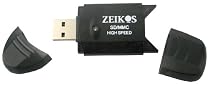 Zeikos ZE-SDR5 High Speed SD/SDHC/MMC Card Reader