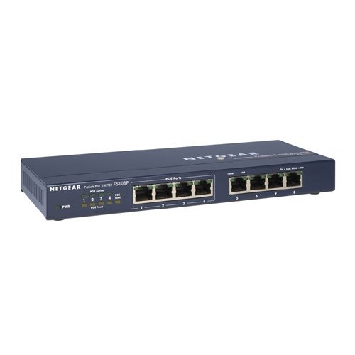 8 Port 10/100 Desktop Switch 4 Port PoE