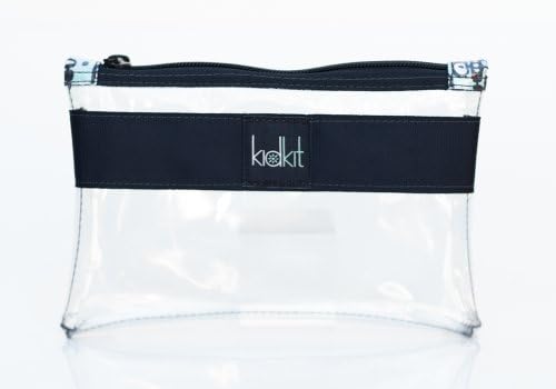KidKit Travel 3-1-1 Plane Pouch in navy, high quality see-through pouch, TSA Compliant, 8.5" x 5"
