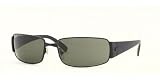 Ray-Ban RB 3237 Sunglasses - COLOR: 006 Matte Black Crystal Gray-Green