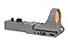 C-MORE Systems Slide Ride Red Dot Sight, Standard Intensity Switch, 12 MOA, 1x Magnification, Made of Polymer, Ultra Bright, All Weather, Waterproof, Lightweight, Gray