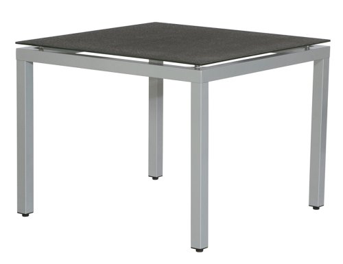 Siena Garden 500832 Tisch Sydney silber Spraystone schwarz L 90 x B 90 x H 74 cm Preisvergleich
