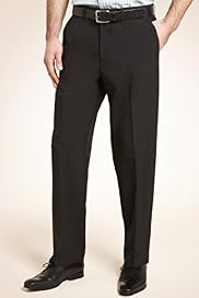 Flat Front Slim Fit Trousers