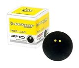 Dunlop Pro Double Yellow Dot Squash Ball, 1-pack