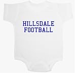 Hillsdale Football Baby Ultrasoft Onesie