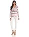 Anne Klein Women's Linen Stripe Blazer, New Marine/Pomme Multi, 12