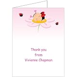 Girl Adorabug Baby Thank You Cards - Set of 20