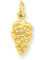 14k Gold Grapes Charm