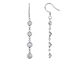 Dangling Earrings in Sterling Silver .925 with Cubic Zirconia (CZ)