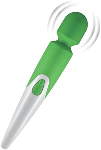 New Body Spa Waterproof Power Wand Massager, Green + 4 oz Anti Bacterial Wand Cleaner