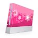 Nintendo Wii Skin + nunchuck skin+ Classic Controller Skin-Retro Flowers Pink