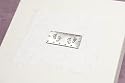 Twins Christening Keepsake Box with stunning pewter plaque embossed with double footprints