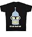 Futurama Bender CTL ALT Shift Kill Glow-in-the-Dark Black T-Shirt Tee