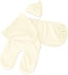 Kiddopotamus SwaddleMe Traveler Luxe Travel Wrap & Hat (Ivory)