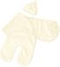 Kiddopotamus SwaddleMe Traveler Luxe Travel Wrap & Hat (Ivory)