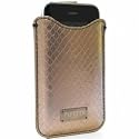 Python Print Leather Pull-up Case Fits iPhone 3G/3GS - Gold