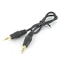 2' 3.5mm 1/8" Male Mini Gold Plug Stereo Audio Cable