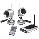 Q-See QSWOC2R 2 Pack Outdoor Wireless 20ft Night Vision Camera Kit w/Receiver & Remote