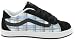 Vans Mercer Black &amp; Lake Blue Plaid Girls Shoe