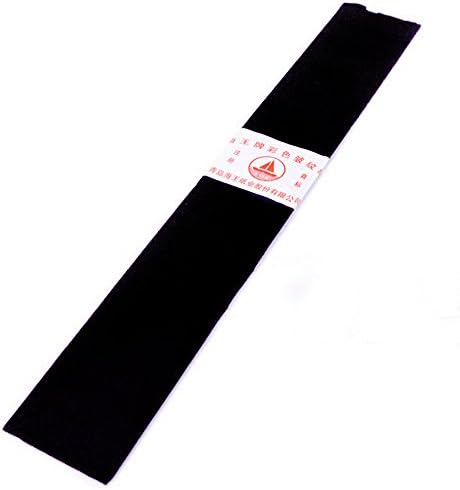 Bit Fly 35"x21" Crepe Paper Wrapping Florist Craft Streamers Party Birthday Hanging Deco Pack of 10 (Black)