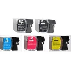5x Kompatible Drucker Tintenpatronen f�r Brother DCP-195C - 1x Cyan / 1x Gelb / 1x Magenta / 2x Schwarz