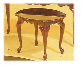 CHERRY WOOD VENEER ROUND ANNE LEGS