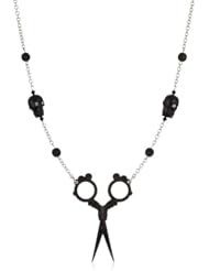 Tarina Tarantino "Parlour Girl" Jet Snip Snip Necklace