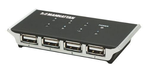 Manhattan Hi-Speed USB 2.0 Hub (7 Port, Dual Power) schwarz Preisvergleich