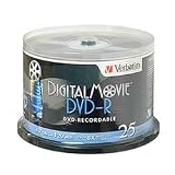 Verbatim 4.7 GB 8x DigitalMovie DVD-R Spindle (25 Discs)
