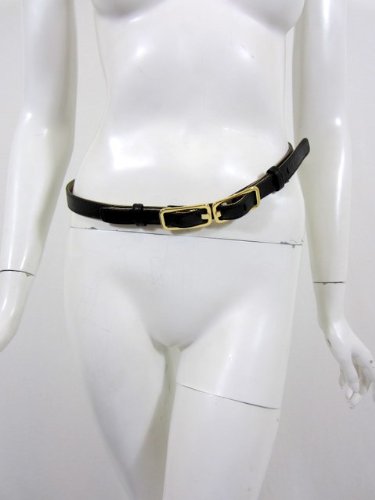 3.1 Phillip Lim womens glam buckle black skinny 