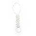 FANTASIEN Crystal Imitation Pearl Diamond Knitted Barefoot Sandals Adorn Extensible Foot Ring Anklet Chain (B)